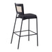 Rattan Tania - 29" Fixed-Height Barstool (Set of 2) - Black