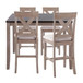 Harper - 5 Piece Counter Set - Dark Brown