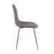 Pebble - Contemporary Chair (Set of 2) - Gold Steel