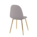 Pebble - Contemporary Chair (Set of 2) - Gold Steel
