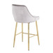 Marcel - Counter Stool With Gold Metal Frame (Set of 2)