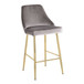Marcel - Counter Stool With Gold Metal Frame (Set of 2)