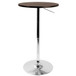 Adjustable Contemporary Bar Table - Brown