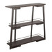 Converge - Industrial Bookcase - Antique Steel And Espresso Bamboo