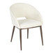 Renee - Contemporary Chair - Copper Metal Legs With Cream Velvet