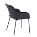Daniella - Dining Chair - Black Steel And Black Velvet (Set of 2)