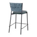 Tania - Braided Contemporary Counter Stool With Faux Leather Seat (Set of 2)