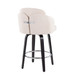 Dahlia - Contemporary Counter Stool (Set of 2) - Black Wood