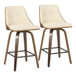 Gianna - Counter Stool (Set of 2) - Walnut Frame