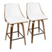 Gianna - Counter Stool (Set of 2) - Walnut Frame