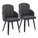 Dahlia - Contemporary Dining Chair (Set of 2) - Black Wood