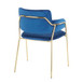 Napoli - Contemporary Chair (Set of 2) - Gold Metal