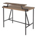 Gia - Industrial Counter Table - Wood-Pressed Grain Bamboo Top