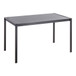 Fuji - Contemporary Dining Table - Black Metal