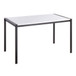 Fuji - Contemporary Dining Table - Black Metal