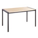 Fuji - Contemporary Dining Table - Black Metal