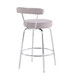 Rhonda - Contemporary Counter Stool (Set of 2) - Chrome Frame