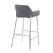 Daniella - Fixed-Height Bar Stool Set - Chrome Frame
