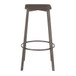 Clara - Industrial Square Barstool (Set of 2) - Wood-Pressed Grain Bamboo