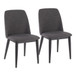 Tintori - Mid-Century Dining Chair (Set of 2) - Charcoal Fabric