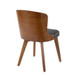 Bocello - Mid-Century Chair - Walnut And Black Faux Leather