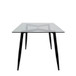 Clara - Dining Table - Black And Clear