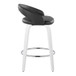 Cinch - Contemporary Fixed-Height Swivel Counter Stool (Set of 2) - White Wood Frame