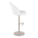 Renee - Adjustable Barstool (Set of 2) - Pearl Gray Base