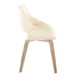 Fabrizzi - Mid-Century Modern Dining / Accent Chair (Set of 2) - Whitewash Wood