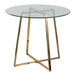 Cosmo - Contemporary/Glam Dinette Table - Tempered Glass Top
