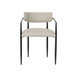 Forte - Linen Forged Iron Dining Chair - Cream