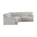 Yvette - 3-Piece Performance Boucle L-Sectional - Warm Gray
