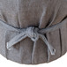 Elsie - Linen Upholstered Pouf - Gray