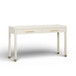 Dani - Faux Shagreen 2-Drawer Console Table - Cream
