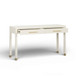 Dani - Faux Shagreen 2-Drawer Console Table - Cream