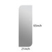 Irregular Shape LED Full Length Wall Mirror With 3 Color Dimmable Lighting - Silver