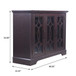 Spacious Sideboard With 3 Doors - Ox Blood Red