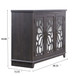 3 Door Mirrored Sideboard Cabinet With Adjustable Shelves