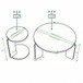 Coffee Table Set With Center Table & Side Table