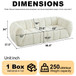Quilted Cloud Sofa, Three-Seater - Beige