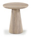 Cassino - Concrete Indoor/Outdoor End Table - Travertine