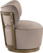Elara - Velvet Upholstered Swivel Accent Chair - Taupe