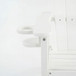Outdoor Bar Height Adirondack Patio Chair With Cup Holder And Armrests All Weather UV Resistant - White