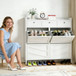 Shoe Cabinet With Flip Drawers