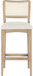 Atrium - Upholstered Bar Stool (Set of 2) - Brushed Natural Frame