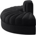 Rummi - Velvet Performance Fabric Upholstered 2 Piece  Rounded Modular Loveseat
