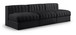 Rummi - Velvet Performance Fabric Upholstered 3 Piece Modular Armless Sofa
