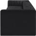 Rummi - Velvet Performance Fabric Upholstered 4 Piece Modular Sofa