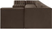 Rummi - Armless Velvet Performance Fabric Upholstered 9 Piece Modular Sectional