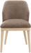 Valeo - Linen Textured Fabric Upholstered Dining Chair (Set of 2) - Painted Natural Base